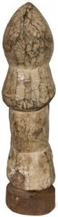 Virgen. Talla en madera de Virgen africana. Años 70
