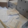 Archiveros. Archivadores en cajas con miles de documentos para utilizar como atrezzo en rodajes.