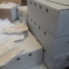 Archiveros. Archivadores en cajas con miles de documentos para utilizar como atrezzo en rodajes.