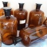 Colección frascos antiguos farmacéuticos. Tarros farmacia