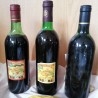 Vinos viejos. Colección de 3 vinos dedicados. Curiosos.