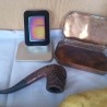  encendedor ZIPPO y caja tabaquera en cobre.
