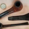 Pipas antiguas. Conjunto de 3 unidades. Set of old pipes.
