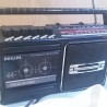 Radio-cassette marca PHILIPS. Viejo aparato.