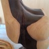 Busto de Mujer desnuda en madera. Origen cubano