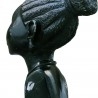 Busto mujer africana en piedra. Mineral Serpentina. 6