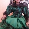 Muñeca Porcelana. Años 70. Con traje de flamenca