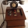 Teléfono antiguo. Años 30. Standard Téléphonique. Centralita. Madera