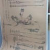Lámina instrumental médico finales de 1800. Enmarcada y acristalada