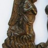Relicario en bronce. Mediados s. XIX. Muy bien conservado.