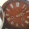 Reloj de chimenea en madera.Marca Beverley.Años 60-70.