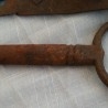 Cerradura antigua con su llave original. Años 50