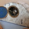 Reloj de chimenea en mármol. Magnífico reloj. Años 60-70.