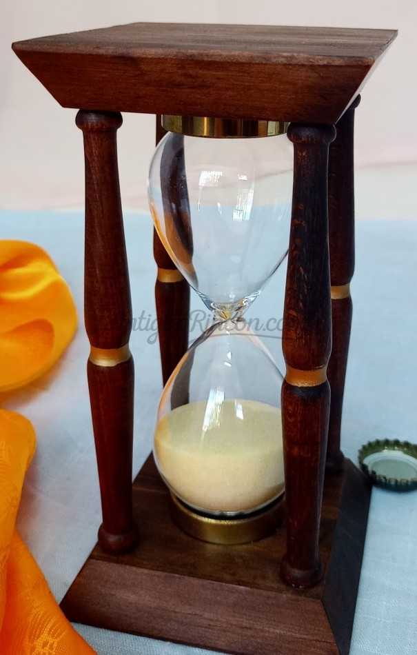 Reloj de best sale arena de madera