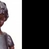 Escultura. Niño en bronce. Años 60. Maravillosa.